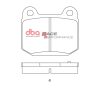 DBA Race Performance Rear Brake Pad Set 76.5 x 65.5 x 13.7mm for Maserati Ghibli (AM336) / Maserati Quattroporte (AM337) & More