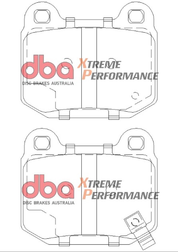 DBA 4000 Series T3 Slotted Rear Disc & Xtreme Performance Pad Kit 300 x 22mm for Nissan Skyline (R32) V Spec / Nissan Skyline (R33) / Nissan Skyline (R34)