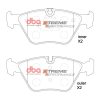 DBA Xtreme Performance Front Brake Pad Set 156.3; 155.1 x 63; 63.7 x 19.4mm for BMW 3 Series (E46) 330 / BMW X3 (E83) & More