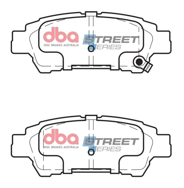 DBA Street Series Ceramic Rear Brake Pad Set 112.8 x 42.6 x 16.6mm for Toyota Alphard / Toyota Avensis Verso & More