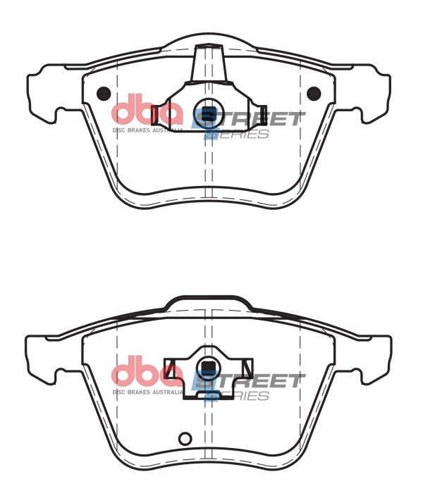 DBA Street Series Ceramic Front Brake Pad Set for Volvo XC90 (1st Gen) / Volvo XC90 (1st Gen) t6