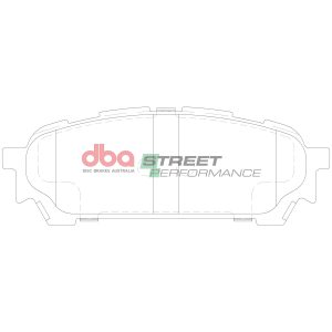 DBA Street Performance Rear Brake Pad Set 108.6 x 39.2 x 13.9mm for Subaru Forester / Subaru Impreza