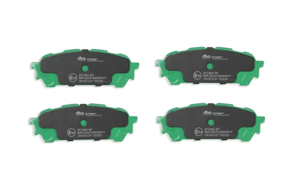 DBA Street Performance Rear Brake Pad Set 108.6 x 39.2 x 13.9mm for Subaru Forester / Subaru Impreza