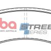DBA Street Series Ceramic Rear Brake Pad Set 151.7 x 51.7 x 14.4mm for Ford Fairlane BF / Ford Fairmont BF V8 & More