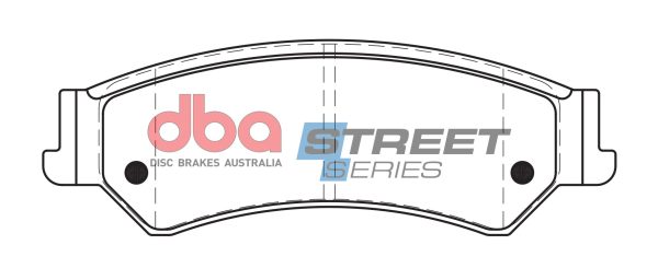 DBA Street Series Ceramic Rear Brake Pad Set 151.7 x 51.7 x 14.4mm for Ford Fairlane BF / Ford Fairmont BF V8 & More