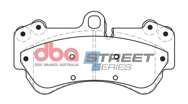 DB1676SS.jpg DBA Street Series Semi-Metallic Front Brake Pad Set 190.3 x 99.1 x 15.1mm for Porsche Cayenne (9PA) / Volkswagen Touareg (1st Gen) / Wiesmann MF5