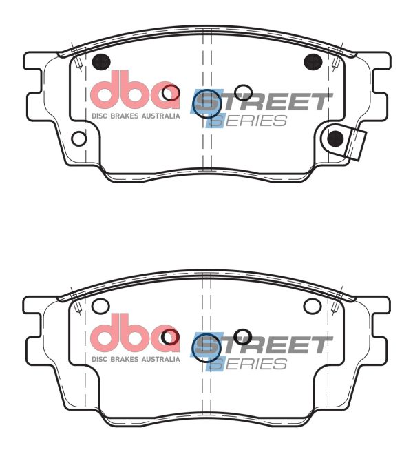 DB1682SS.jpg DBA Street Series Ceramic Front Brake Pad Set for Mazda 6 GG / Mazda 6 GY