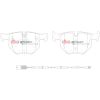 DB1694SP.jpg DBA Street Performance Rear Brake Pad Set 121.9 x 58 x 16mm for BMW 5 Series (E60) 520 / BMW 5 Series (E60) 523 & More