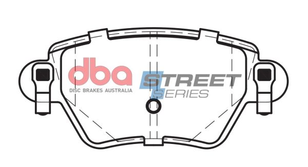 DBA Street Series Ceramic Rear Brake Pad Set 116.0 x 52.0 x 15.6mm for Ford Mondeo Estate (Mk3) / Ford Mondeo Hatchback (Mk3) & More