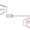 DBA Street Series Ceramic Front Brake Pad Set 129.8 x 58.9 x 18.1mm for Alfa Romeo 155 / Alfa Romeo RZ & More