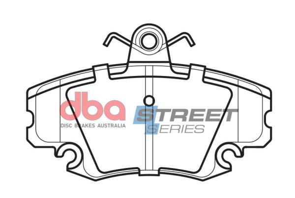 DBA Street Series Ceramic Front Brake Pad Set 100.0 x 64.3 x 17.0mm for Dacia Logan / Dacia Logan MCV & More