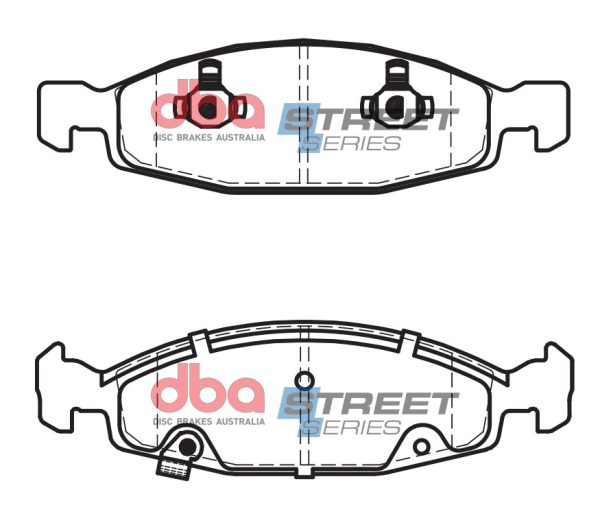 DBA Street Series Ceramic Front Brake Pad Set for Jeep Grand Cherokee