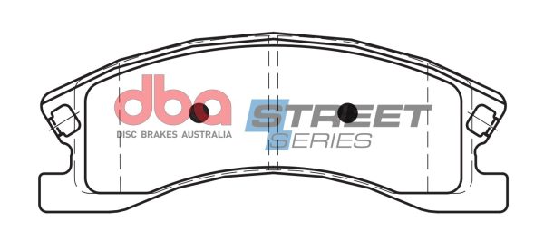 DBA Street Series Ceramic Front Brake Pad Set for Jeep Grand Cherokee