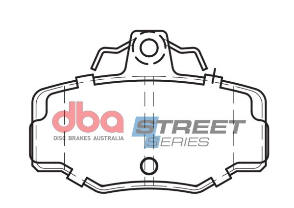 DBA Street Series Ceramic Rear Brake Pad Set 82.2 x 57.1 x 14.4mm for Nissan Almera / Nissan Almera Tino & More