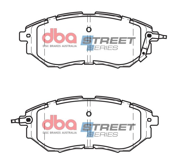 DBA Street Series Ceramic Front Brake Pad Set 157.0 x 63.6 x 16.6mm for Subaru Forester / Subaru Legacy & More