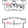 DBA Street Series Ceramic Rear Brake Pad Set 88.8 x 47.6 x 14.6mm for Honda Accord / Honda CR-V / Honda FR-V
