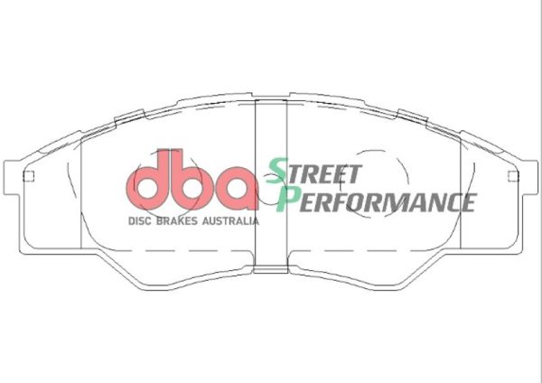 DB1741SP.jpg DBA Street Series T2 Slotted Front Disc & Street Performance Pad Kit 255mm for Toyota Hilux (Extra Cab) KUN15