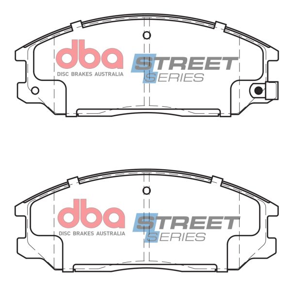 DBA Street Series Ceramic Front Brake Pad Set 149.1 x 58.1 x 15.8mm for Hyundai Grandeur / Hyundai Santa Fe & More