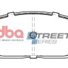 DBA Street Series Ceramic Front Brake Pad Set 163.3 x 58.0 x 16.3mm for Ford Thunderbird / Jaguar S-Type / Lincoln LS