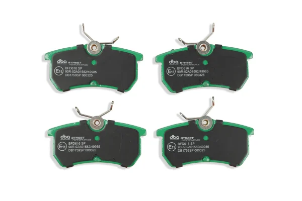 DBA Street Performance Rear Brake Pad Set 87.3 x 42.5 x 13.6mm for Ford Fiesta (Mk6) / Ford Fiesta (Mk7) & More