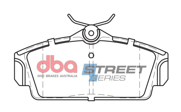 DBA Street Series Ceramic Front Brake Pad Set 124.2 x 57.1 x 16.4mm for Nissan Almera / Nissan Primera P11 & More