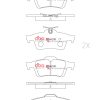 DBA Race Performance Rear Brake Pad Set 122.8 x 51.8 x 15mm for Cadillac BLS / Citroen C5 & More