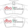 DB1763SP.jpg DBA Street Performance Rear Brake Pad Set 123 x 51.9 x 15.4mm for Cadillac BLS / Citroen C5 & More