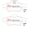 DBA Xtreme Performance Rear Brake Pad Set 123 x 51.9 x 15.4mm for Cadillac BLS / Citroen C5 & More