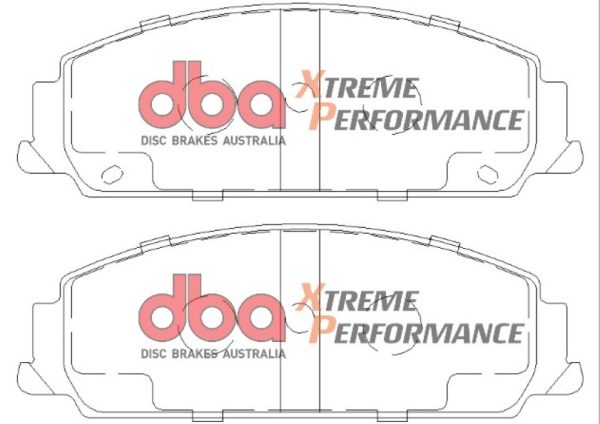DBA Xtreme Performance Front Brake Pad Set 153.4 x 52.6 x 16.9mm for Bitter Vero / Chevrolet (M.East/S.Africa) Caprice & More