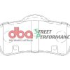 DBA Street Performance Rear Brake Pad Set 121.3 x 51 x 14.8mm for Bitter Vero / Chevrolet (M.East/S.Africa) Caprice & More