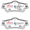 DBA Street Series Ceramic Rear Brake Pad Set 121.1 x 51.0 x 14.9mm for Bitter Vero / Chevrolet (M.East/S.Africa) Caprice & More