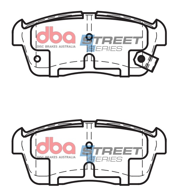 DBA Street Series Ceramic Front Brake Pad Set for Daihatsu Copen