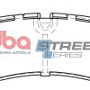 DBA Street Series Ceramic Rear Brake Pad Set 116.8 x 46.4 x 16.4mm for Land Rover Discovery / Land Rover Range Rover / Land Rover Range Rover Sport
