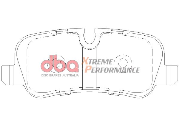 DBA Xtreme Performance Rear Brake Pad Set 116.6 x 46.5 x 16.7mm for Land Rover Discovery / Land Rover Range Rover / Land Rover Range Rover Sport