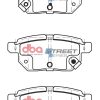 DBA Street Series Ceramic Rear Brake Pad Set 98.5 x 42.8 x 14.4mm for Aston Martin Cygnet / Lexus CT200h & More