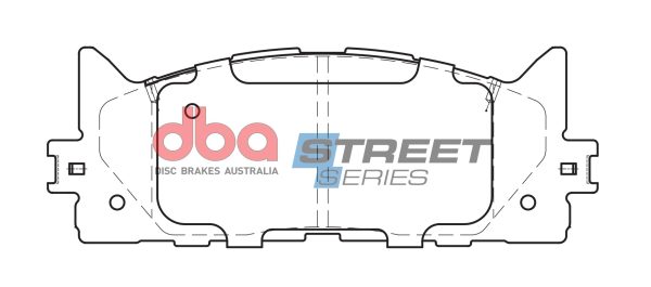 DBA Street Series Ceramic Front Brake Pad Set for Toyota Aurion / Toyota Camry