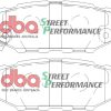 DBA Street Performance Rear Brake Pad Set 110.4 x 37.5 x 13.8mm for Subaru BRZ / Subaru Forester & More