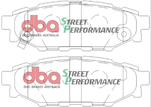 DBA Street Performance Rear Brake Pad Set 110.4 x 37.5 x 13.8mm for Subaru BRZ / Subaru Forester & More