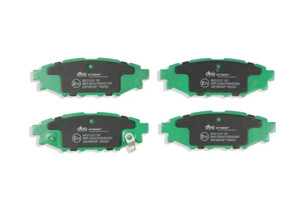 DBA Street Performance Rear Brake Pad Set 110.4 x 37.5 x 13.8mm for Subaru BRZ / Subaru Forester & More