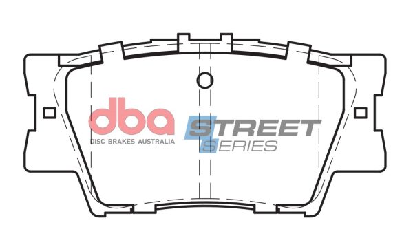 DBA Street Series Ceramic Rear Brake Pad Set for Toyota Camry / Toyota Rav 4