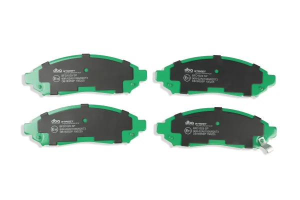 DBA Street Performance Front Brake Pad Set 163.6 x 54.1 x 15.9mm for Nissan Leaf / Nissan Navara & More