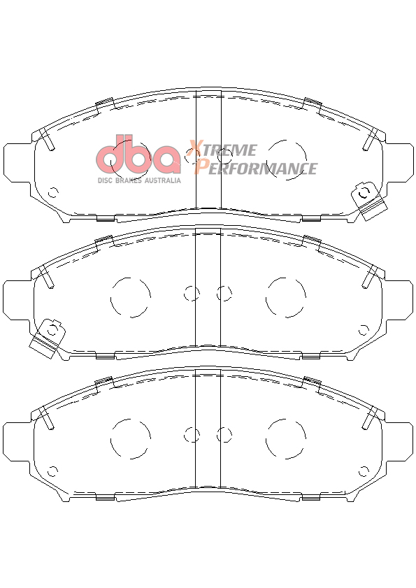 DBA 4000 Series T3 Slotted Front Disc & Xtreme Performance Pad Kit 320mm for Nissan Navara D40 / Nissan Pathfinder