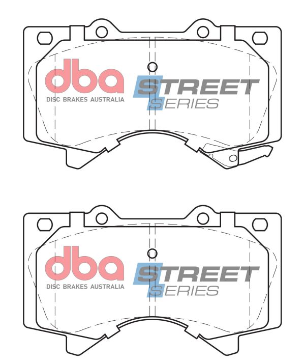 DB1838SS.jpg DBA Street Series Semi-Metallic Front Brake Pad Set 143.8 x 83.5 x 17.6mm for Lexus LX450 / Lexus LX570 & More