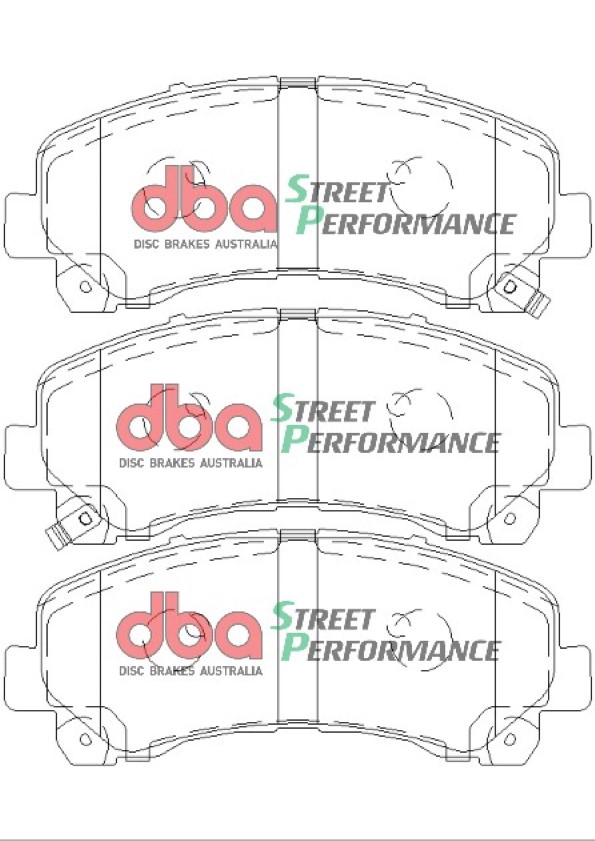 DBA Street Series X-Gold Drilled & Slotted Front Disc & Street Performance Pad Kit 300mm for Isuzu D-MAX