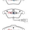 DBA Street Series Ceramic Front Brake Pad Set 155.3, 156.5 x 66.1, 71.5 x 18.7mm for Audi A1 8X / Audi A1 quattro 8X & More