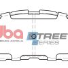 DBA Street Series Ceramic Front Brake Pad Set 154.6 x 59.3 x 17.1mm for Lexus IS200D / Lexus IS220D & More