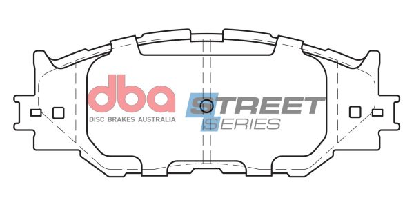 DBA Street Series Ceramic Front Brake Pad Set 154.6 x 59.3 x 17.1mm for Lexus IS200D / Lexus IS220D & More