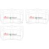 DBA Street Performance Rear Brake Pad Set 88.2 x 58.2 x 15.2mm for Lexus GS300 / Lexus GS430 & More