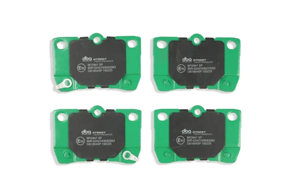 DBA Street Performance Rear Brake Pad Set 88.2 x 58.2 x 15.2mm for Lexus GS300 / Lexus GS430 & More