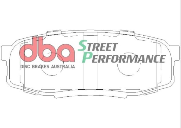 DB1857SP.jpg DBA Street Performance Rear Brake Pad Set 116.3 x 44.5 x 17.3mm for Lexus LX450 / Lexus LX570 & More